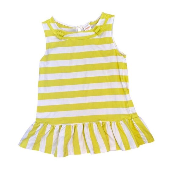 Gymboree Girls Size 8 Yellow Striped Sleeveless Dress Summer Casual - Picture 1 of 3